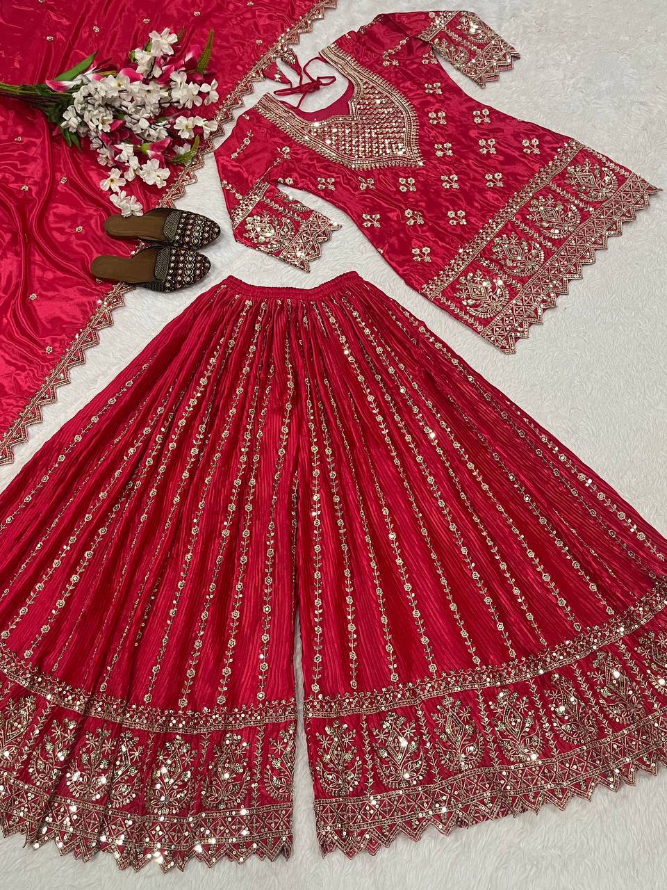 Regal Violet Heritage Embroidered Couture